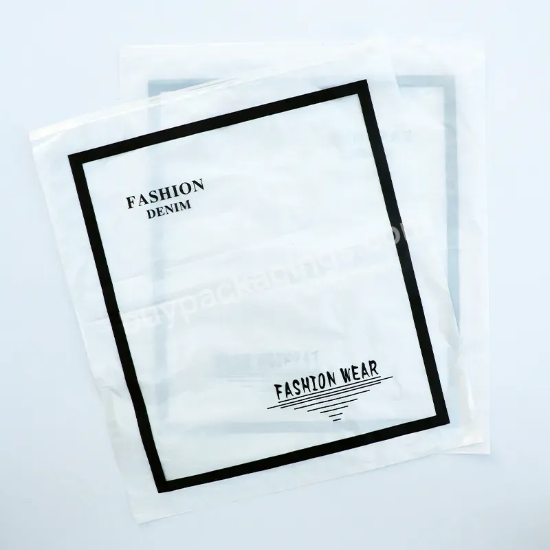 Custom Logo Matte Print Pe Zipper Lock Poly Zipper Lock Frosted Plastic Packaging Bag Pouch Ziplock Bag For Clothes