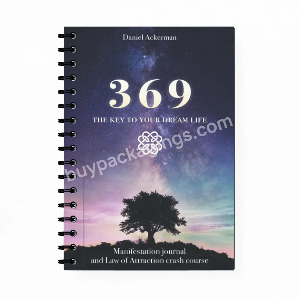 Custom Logo Motivational 369 Manifestation Planner Journal Notebook