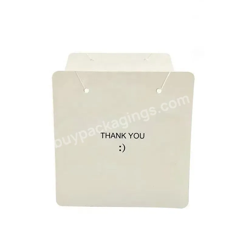 Custom Logo Nude Color Business Parcel Insert Shopping Thank You For Your Order Purchase Card Jewelry Cards