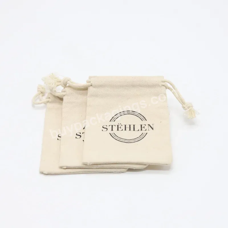 Custom Logo Organic Canvas Cotton Drawstring Pouch Small Gift Jewelry Bag Recycle Canvas Jewelry Storage Packaging Pouch - Buy Jewelry Packaging Bag Custom Logo,Canvas Pouch,Custom Canvas Bag.