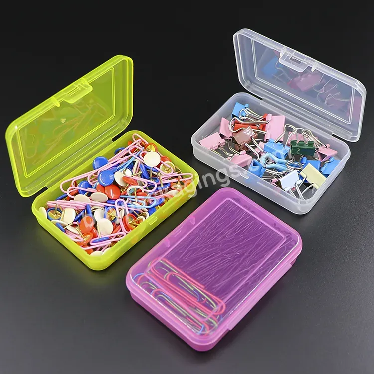 Custom Logo Organizing Transparent Packing Case Portable Small Packaging Box Clear Pp Storage Plastic Box