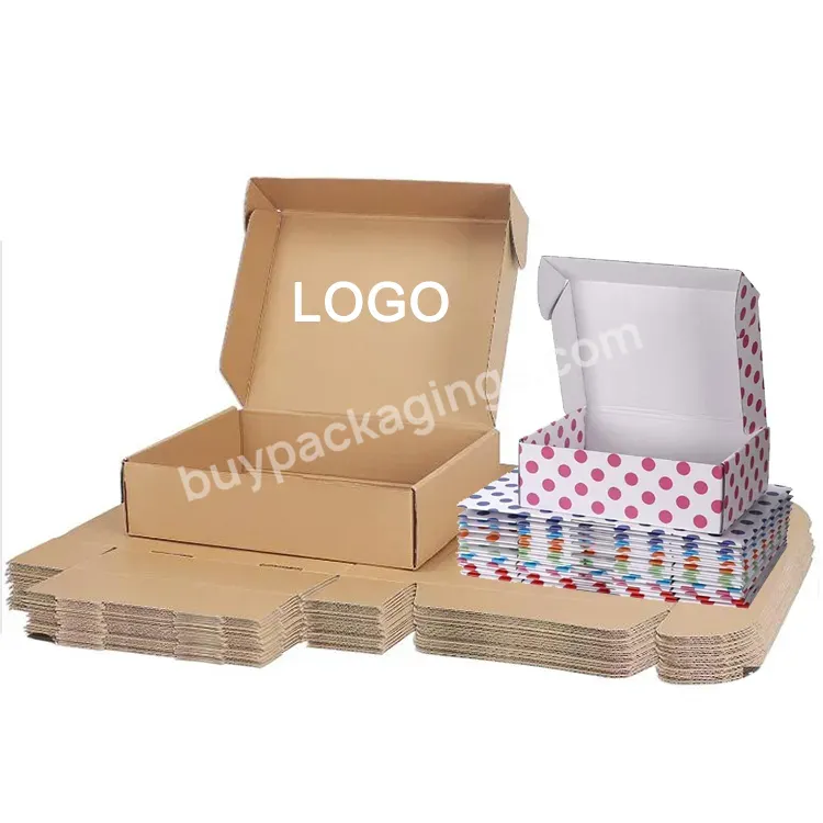 Custom Logo Packaging Large Cardboard Carton Mailer Box Baby Clothing Shoes Corrugated Packaging Paper Shipping Boxes