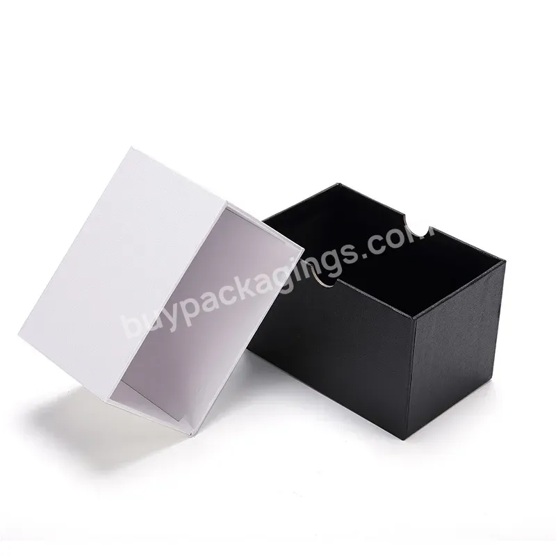 Custom Logo Packaging Lid And Base Rigid White Rigid Hard Case Cardboard Paper Gift Box