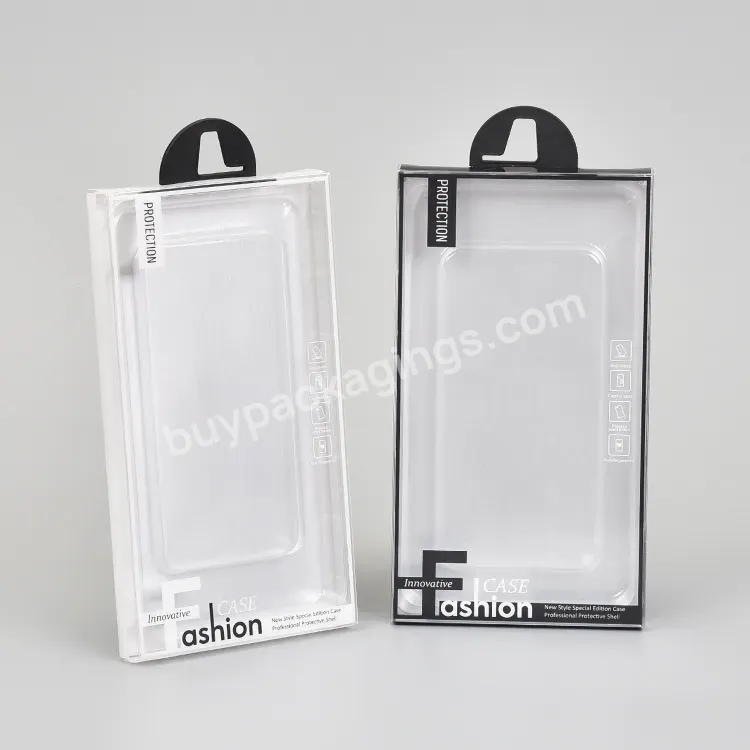 Custom Logo Paper Box Mobile Phone Case Packaging Box Case Packing Paper Box With Pvc Window