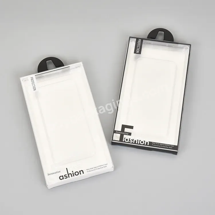 Custom Logo Paper Box Mobile Phone Case Packaging Box Case Packing Paper Box With Pvc Window