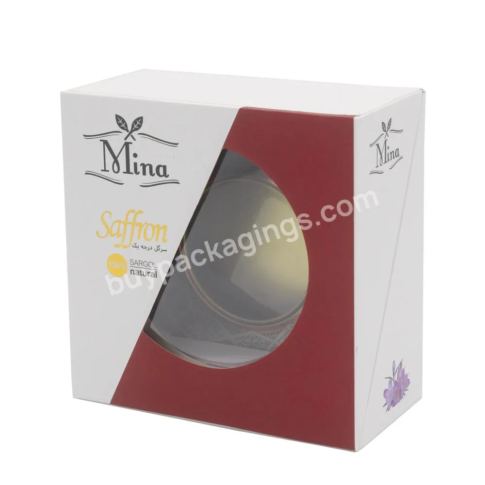 Custom Logo Paper Cardboard Drawer Put Out Saffron Gift Packing Box With Insert