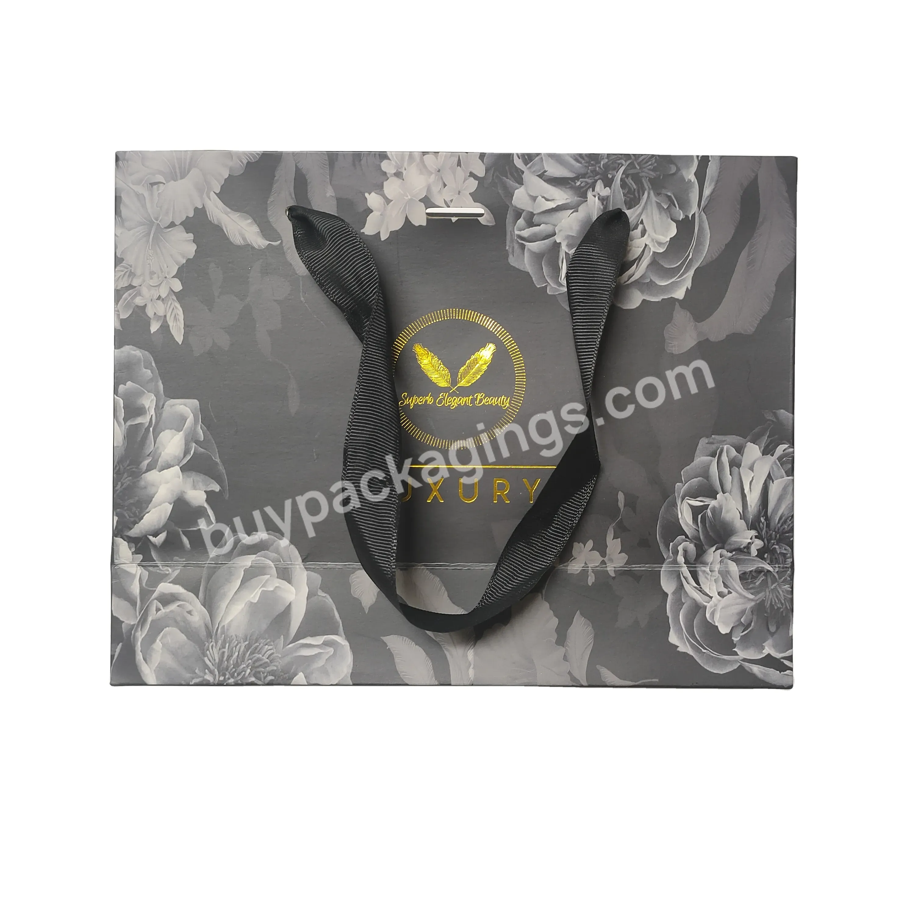 Custom Logo Paper Gift Bags With Handles Oem For Underwear Packaging Bags