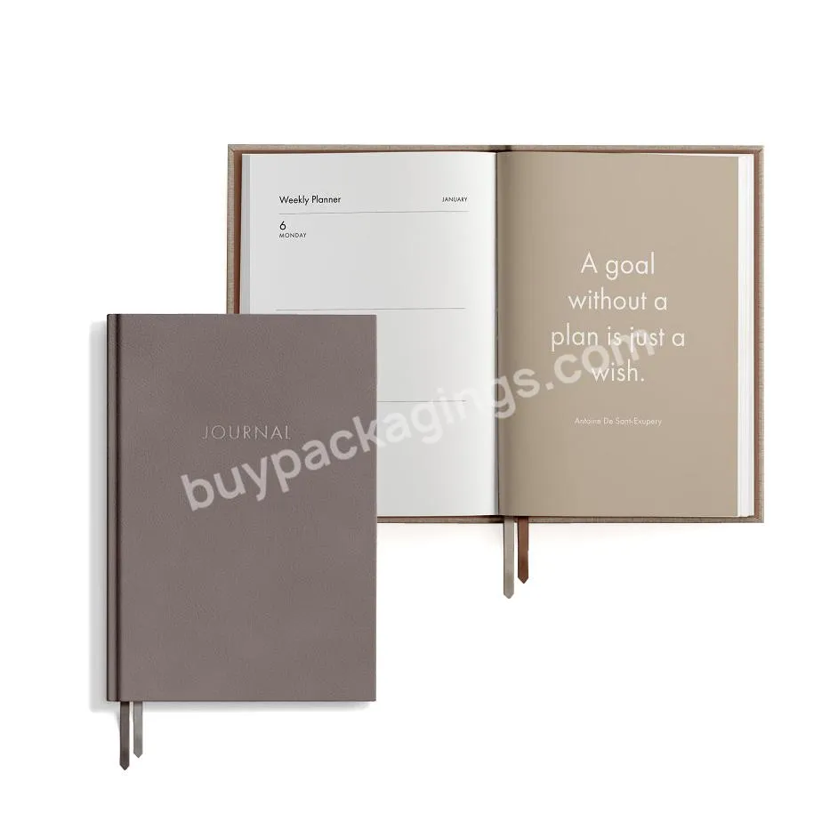 Custom Logo Personalised 6 Ring Binder Spiral Bound Weightloss Thickness Mindful Planner