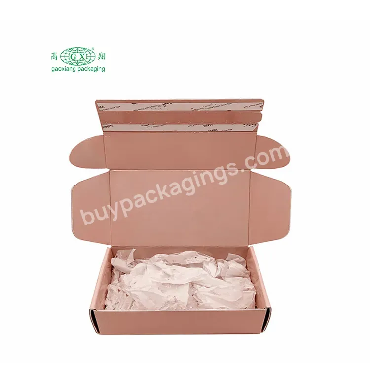 Custom Logo Personalised Corrugated Paper Box E-commerce Self Seal Zipper Shipping Boxes With Insert