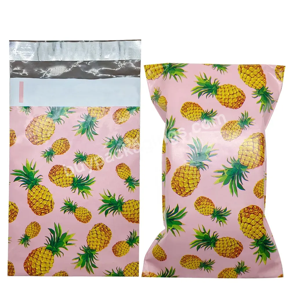 Custom Logo Pineapple Shipping Envelops Postage Polyester Mailing Bags Branded Polybag Eco Friendly Poly Mailer For Cloth