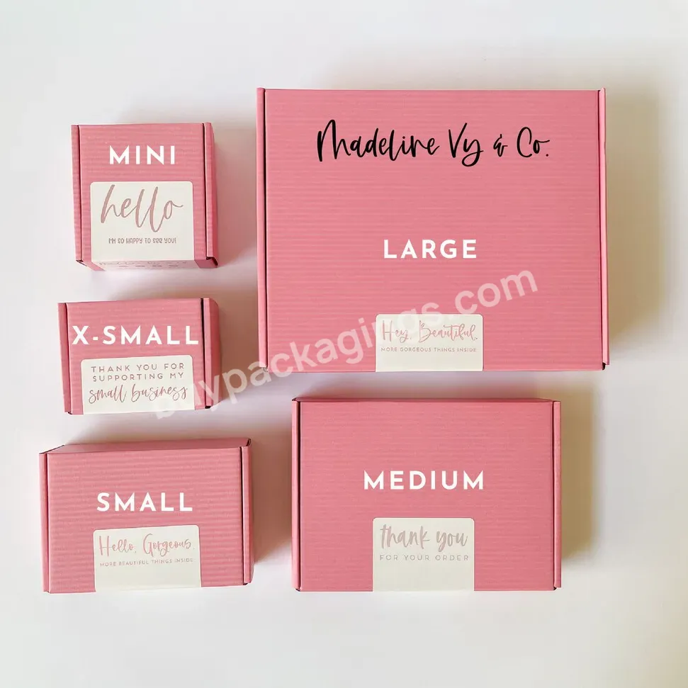 Custom Logo Pink Color Cosmetic Corrugated Packaging Foam Inserted Cosmetic Mailer Box Shipping Box Paper Box