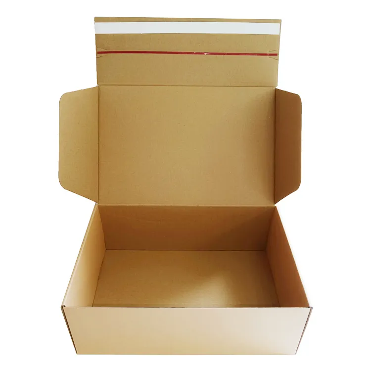 Custom logo pink matte cardboard shoes Packaging box clothing shipping box Corrugated Paper Box