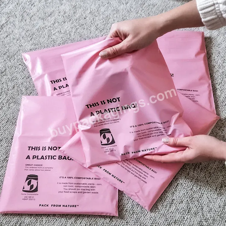 Custom Logo Pink Poly Mailer Bag Courier Polymailer Envelopes Plastic Shipping Mailing Bags For Shipping