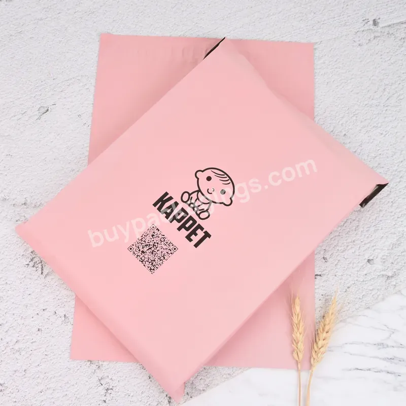 Custom Logo Pink Poly Mailers