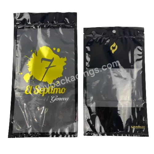 Custom Logo Plastic Bag Humidity Control Bags With Zip Lock Humidor Bag Sachet Packaging Pouch