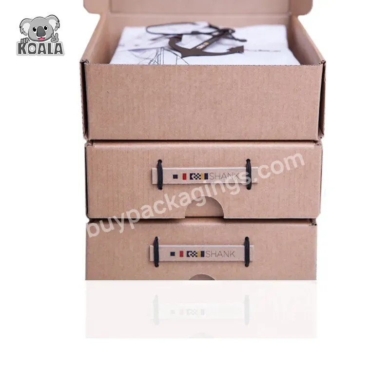 Custom Logo Portable Standard Corrugated Mailing Perforated Carton Box