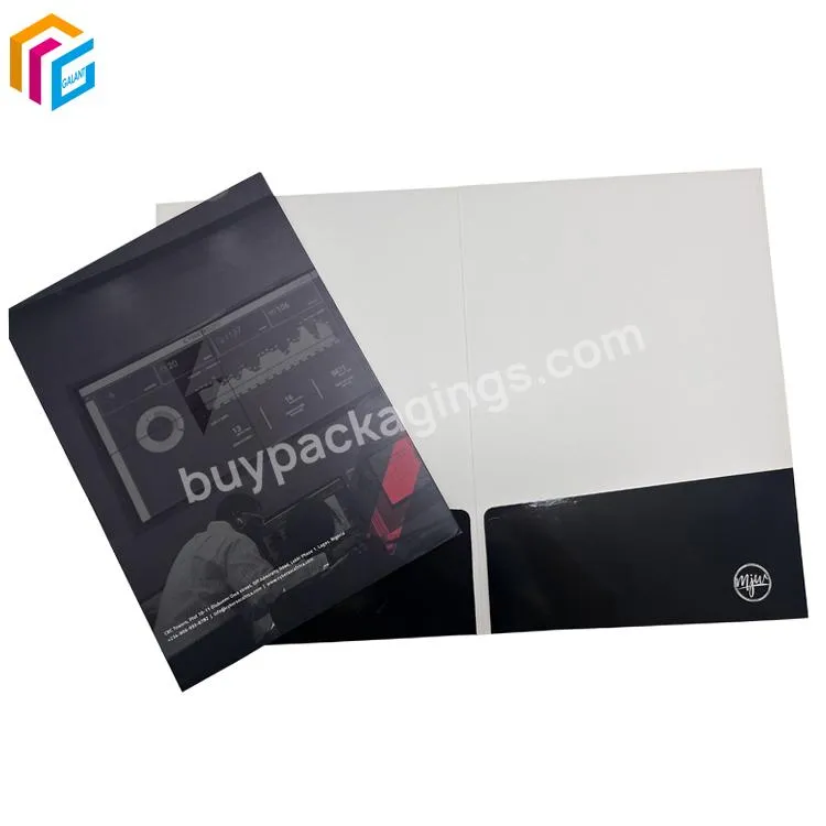 Custom Logo Print A4 Paper Document Office A3 A5 File Presentation Pocket Folder For School