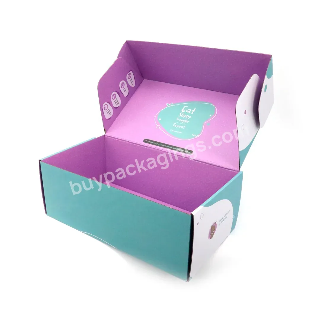 Custom Logo Print Airplane Paper Box Packaging Gift Cardboard Clothing Mailer Shipping Box