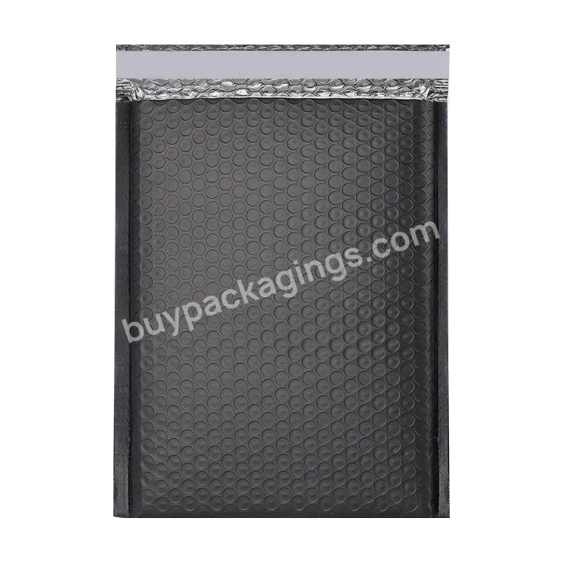 Custom Logo Print Black Air Padded Bubble Envelope Bubble Mailers Package Clothing Shipping Bags