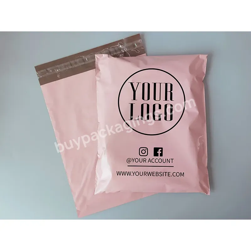 Custom Logo Print Clothing Package Compostable Mailer Biodegradable Poly Courier Shipping Packaging Plastic Black Mailing Bag