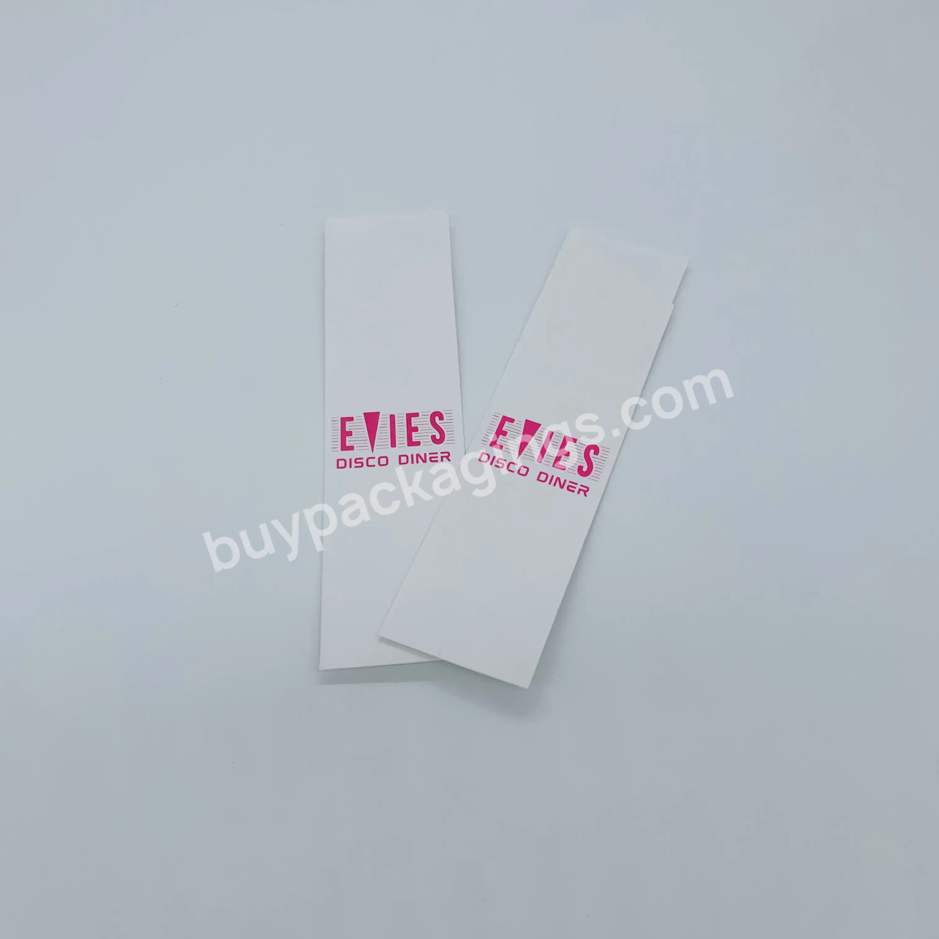 Custom Logo Print Design Tiny Disposable Spoon Fork Tableware White Kraft Offset Coated Paper Packet Envelope