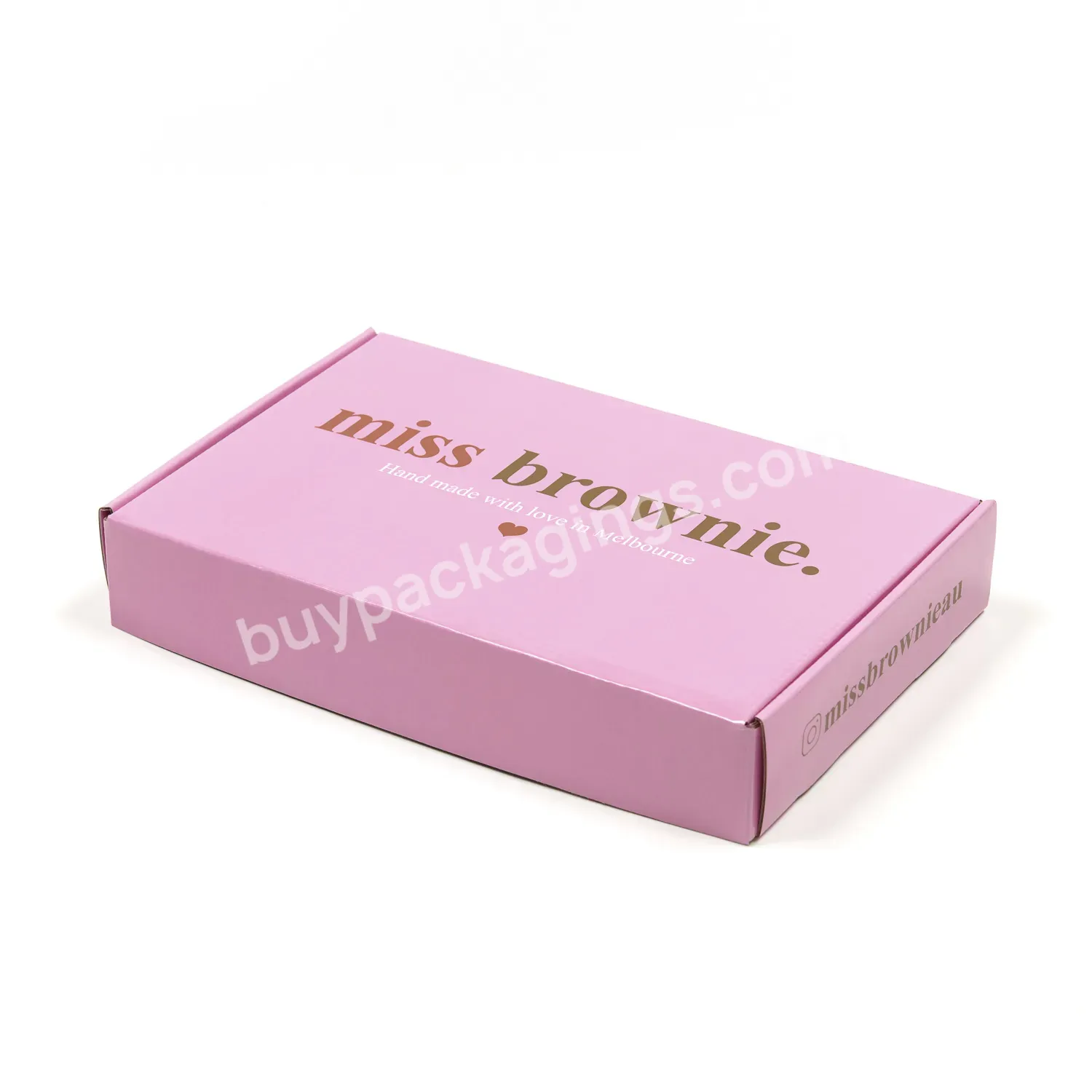 Custom Logo Print Eco Friendly Black Corrugated Mailing Boxes Pink White Shipping Box Logo For Cosmetic