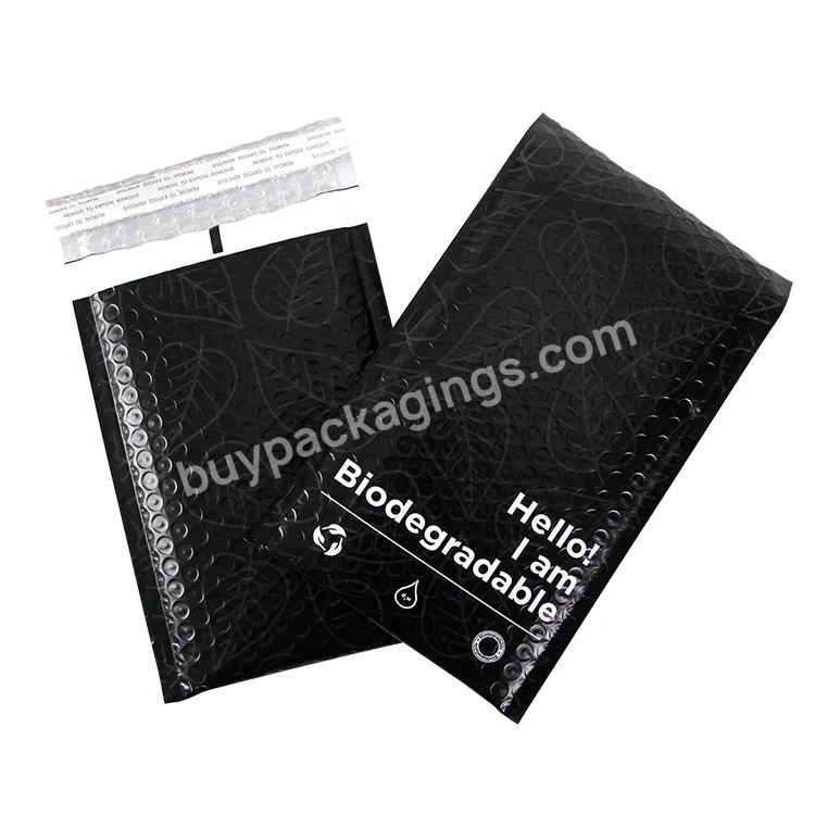 Custom Logo Print Eco Friendly Recycle 100% Biodegradable Compostable Shipping Padded Envelope Bubble Mailer Bags