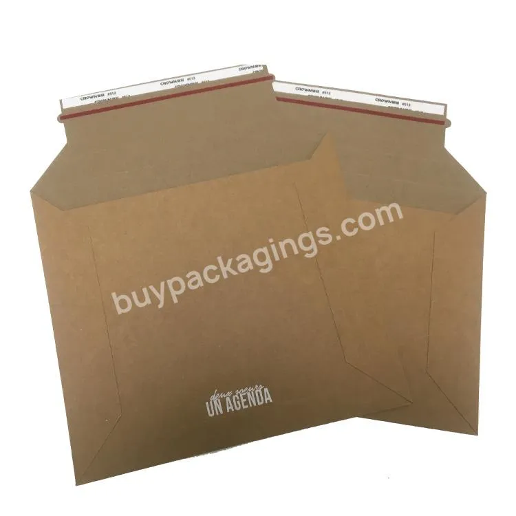 Custom Logo Print Kraft Envelopes Boxes For T-Shirt Packaging and Book Mailers