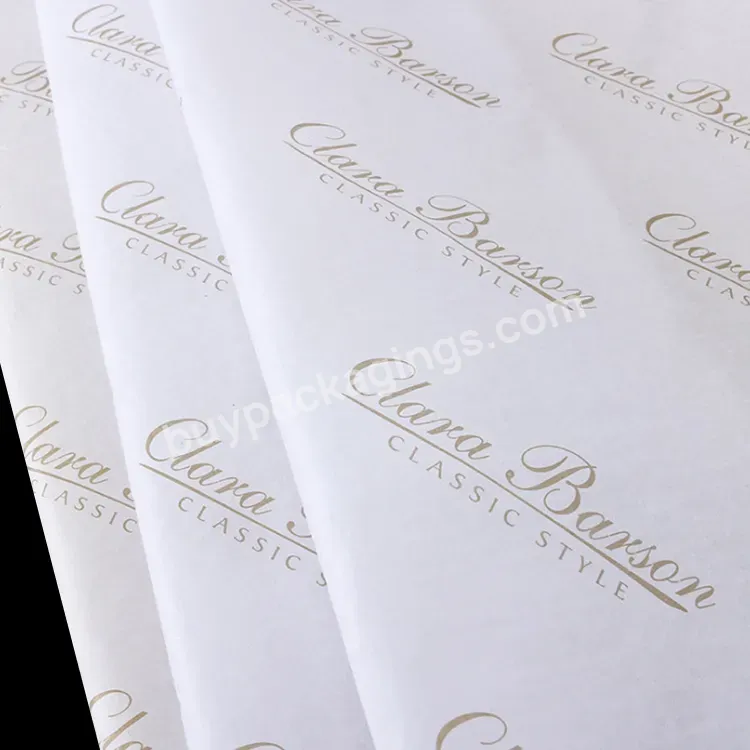 Custom Logo Print Packaging Tissue Wrapping Paper For Garment Wrapping Tissue Paper