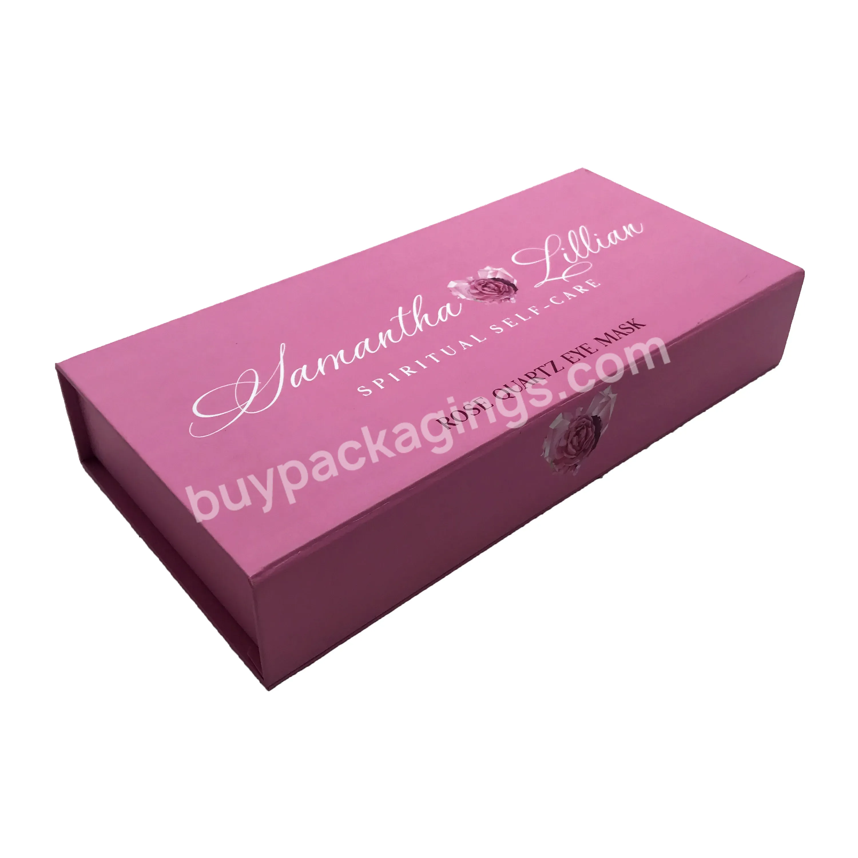 Custom Logo Print Rigid Cardboard Skin Card Cosmetic Packaging Magnetic Closure Gift Box With Satin Lined