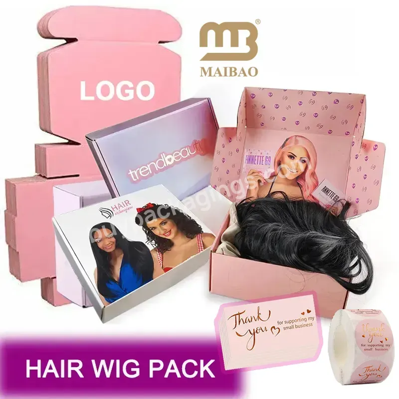 Custom Logo Print Wallet Belt Jewelry Shipping Boxes Magnetic Closure Luxury Gift Paper For Wigs Hair Extension Beauty Packaging