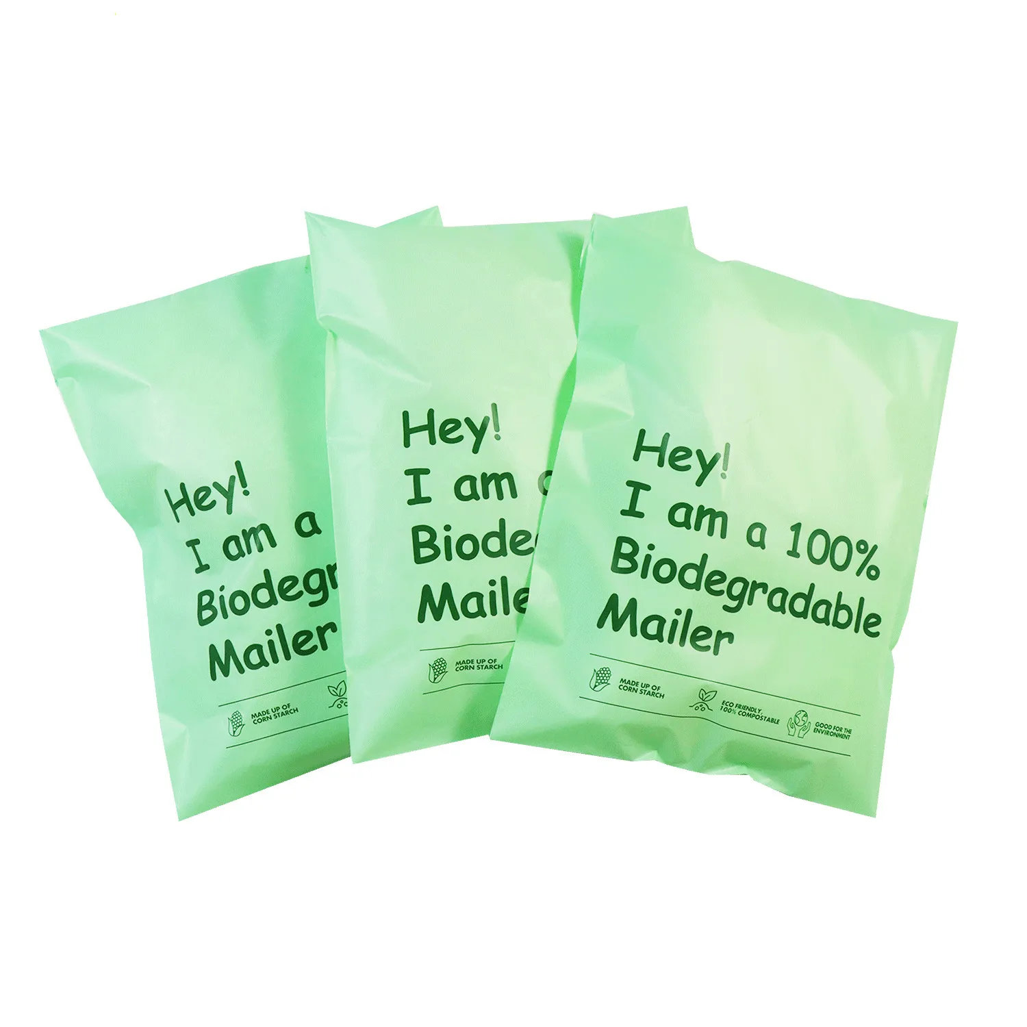 Custom Logo Printed 100% Compostable Polymailer Low Moq Postal Bags Black Matte Logo Eco Mailing Bags