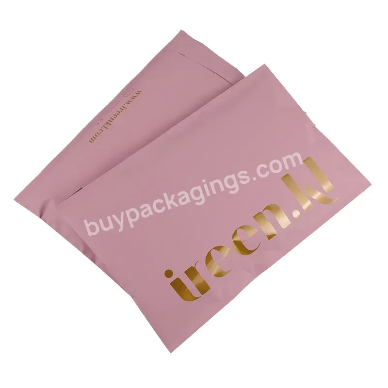 Custom Logo Printed 100% Eco Home Compostable Polymailer Plastic Mailer Clothes Mail Shipping Packaging Mailing Bag For Clothing