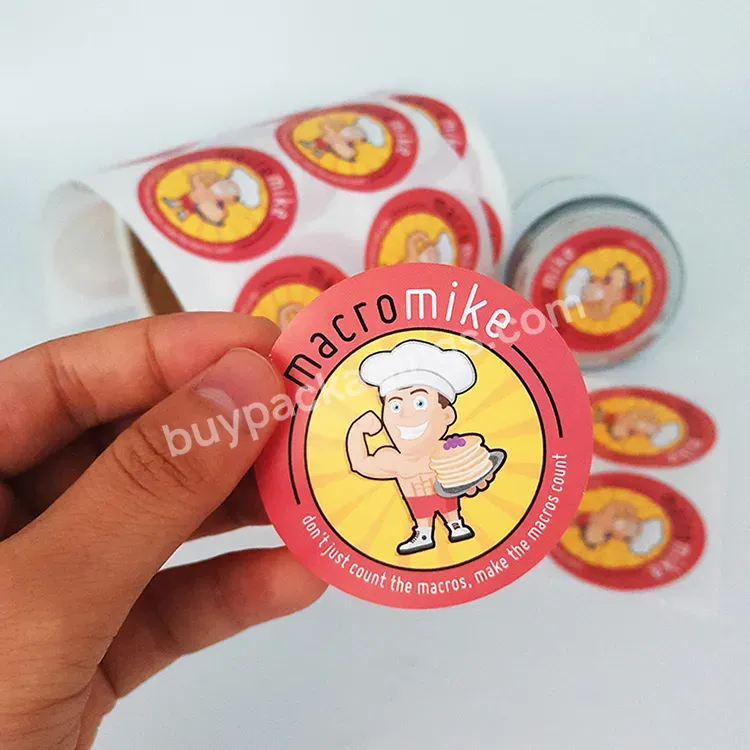 Custom Logo Printed Bakery Food Packaging Labels Customized Cookies Label Stickers