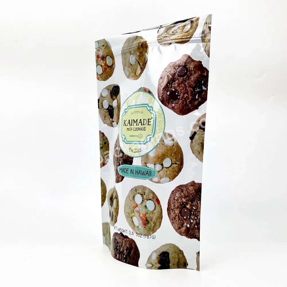 Custom Logo Printed Barrier Food Grade Smell Proof Reusable Zip Zipper Packaging Mylar Plastic Stand Up Pouch Edible Brownie Bag