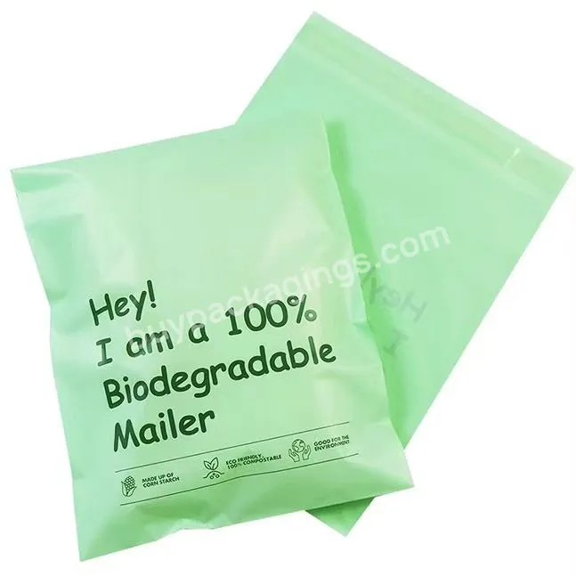 Custom Logo Printed Biodegradable Compostable Self Seal Express Shipping Plastic Package Parcel Bag Polly Mailer Bags