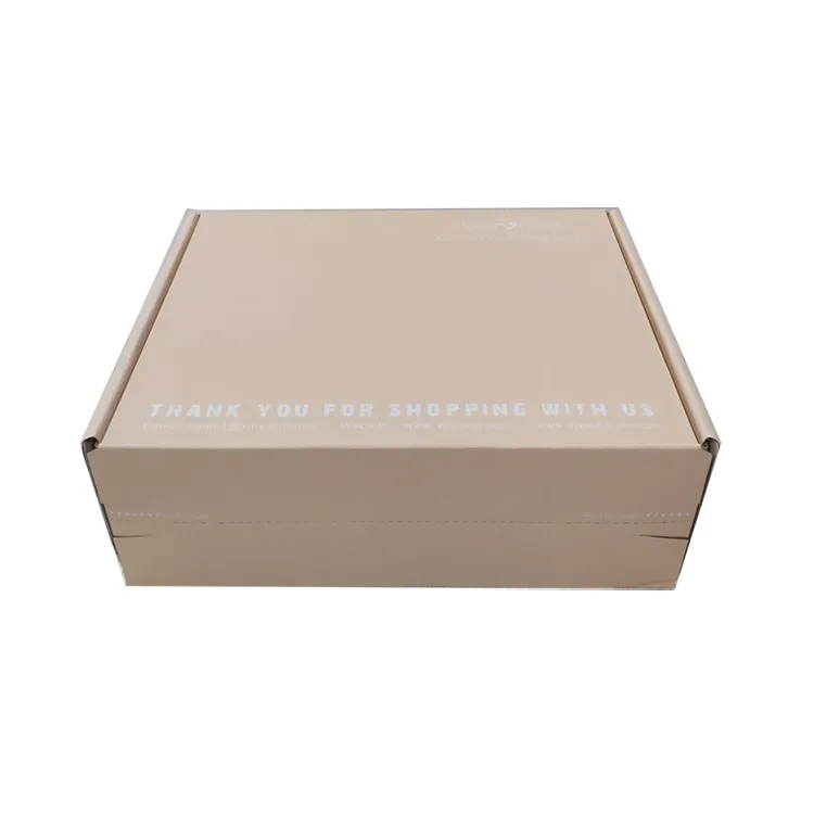 Custom logo printed brown craft corrugated reusable wholesale shipping boxes