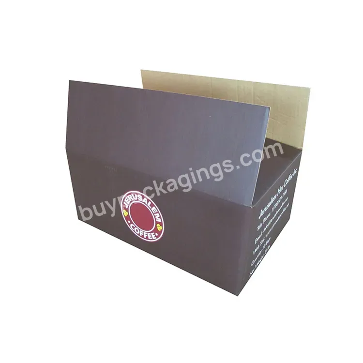 Custom Logo Printed Brown Export Corrugated Cardboard Shipping Carton Box Packaging