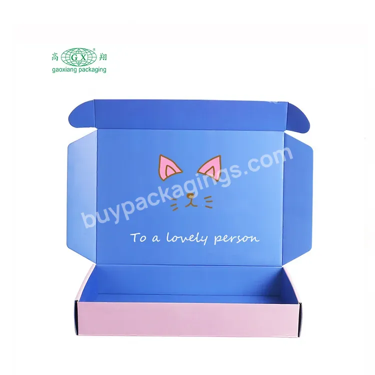 Custom Logo Printed Corrugated Carton Kraft Paper Boxes Promotional Items Clothing Gift Packaging