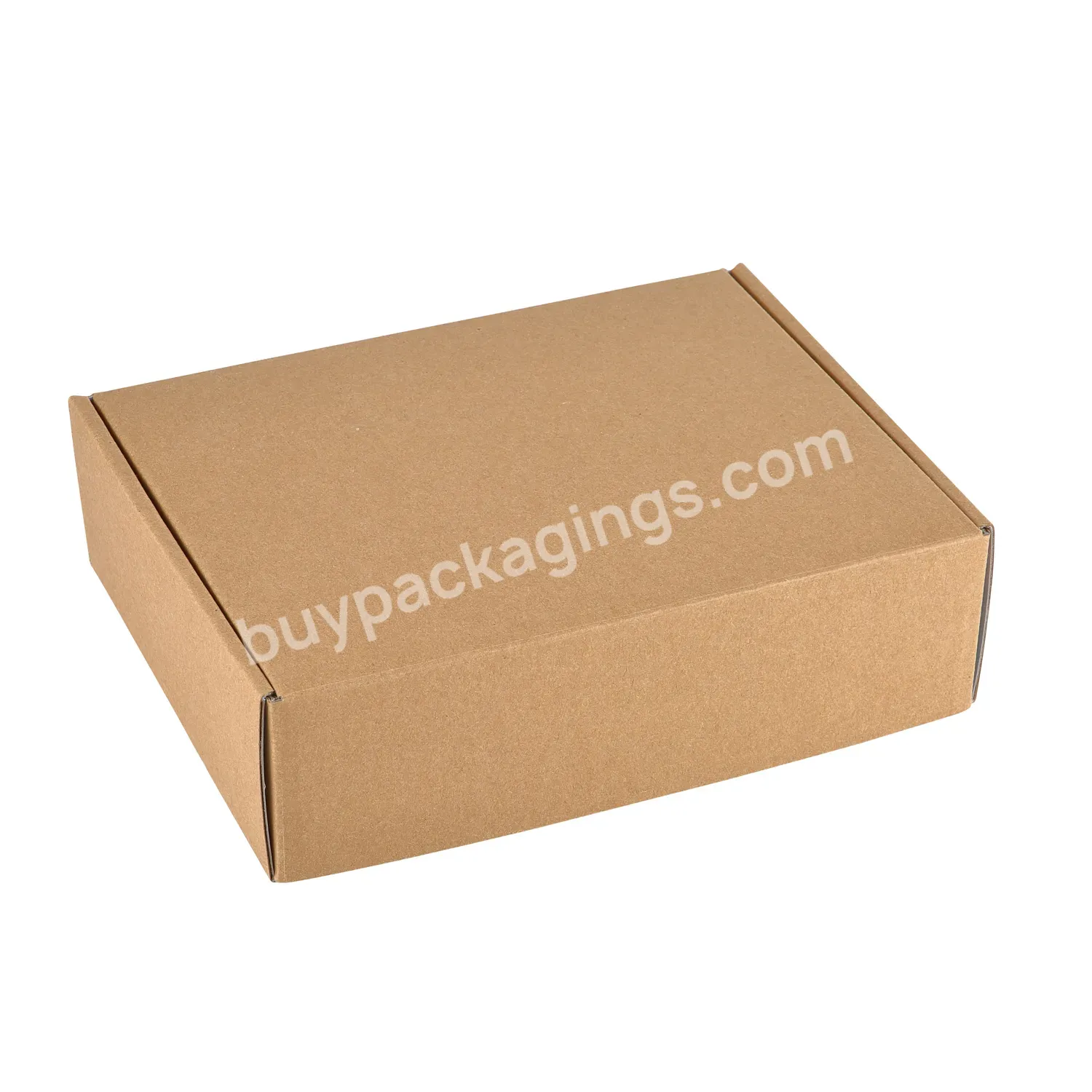 Custom Logo Printed Corrugated Paper Cardboard Shipping Box Gift Dress Clothing Hat Packaging Flat Plant Mailer Box