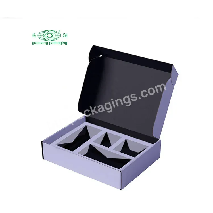 Custom Logo Printed Eco Friendly Black Mailer Box,Durable Clothing /gift /shoes Paper Packaging Cardboard Large Shipping Carton