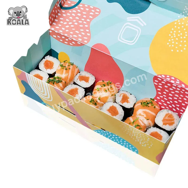 Custom Logo Printed Eco Friendly High Quality Fancy Food Sushi Packaging Box