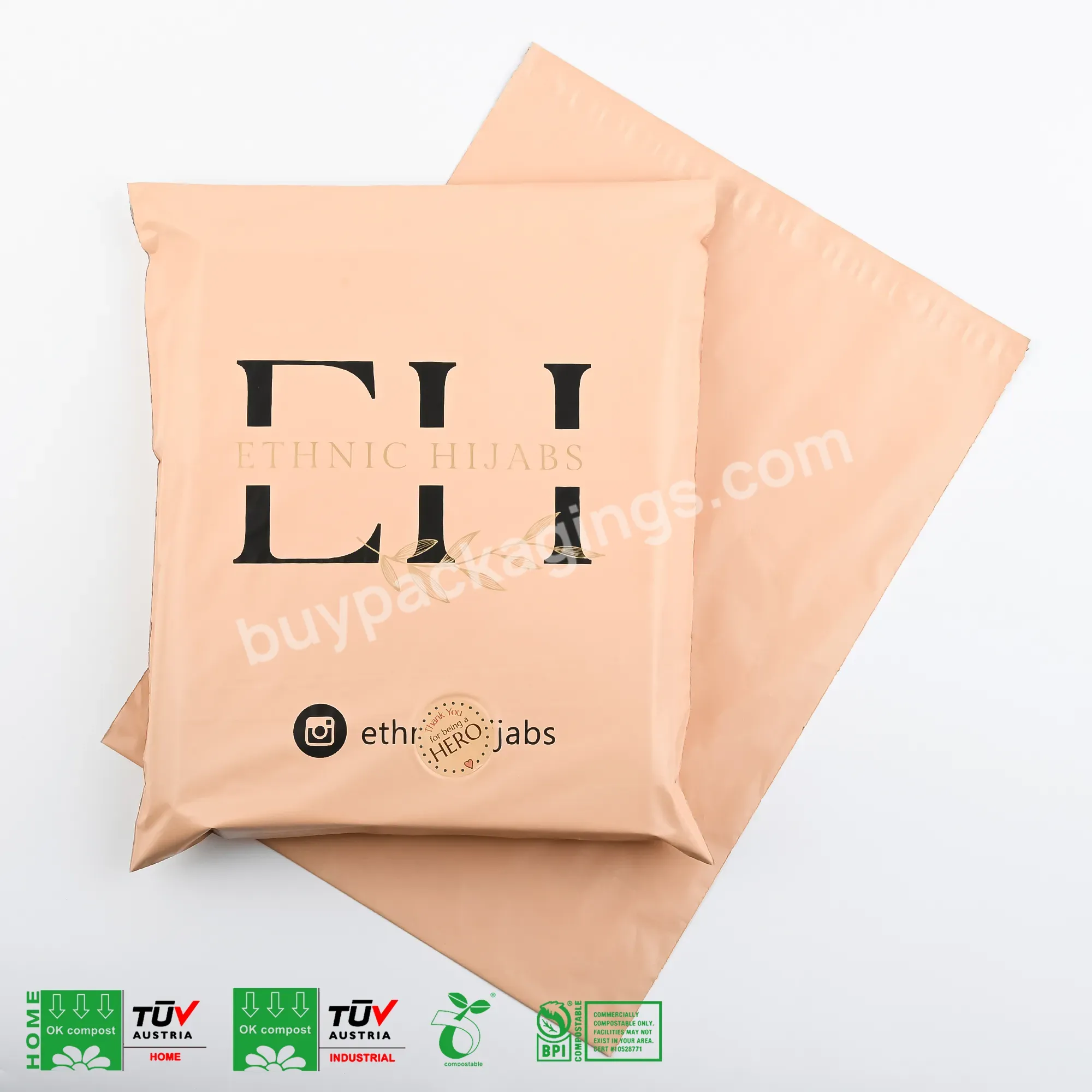 Custom Logo Printed Eco Friendly Plastic Shipping Courier Bags Clothes Packaging Envelope Biodegradable Poly Mailing Bags