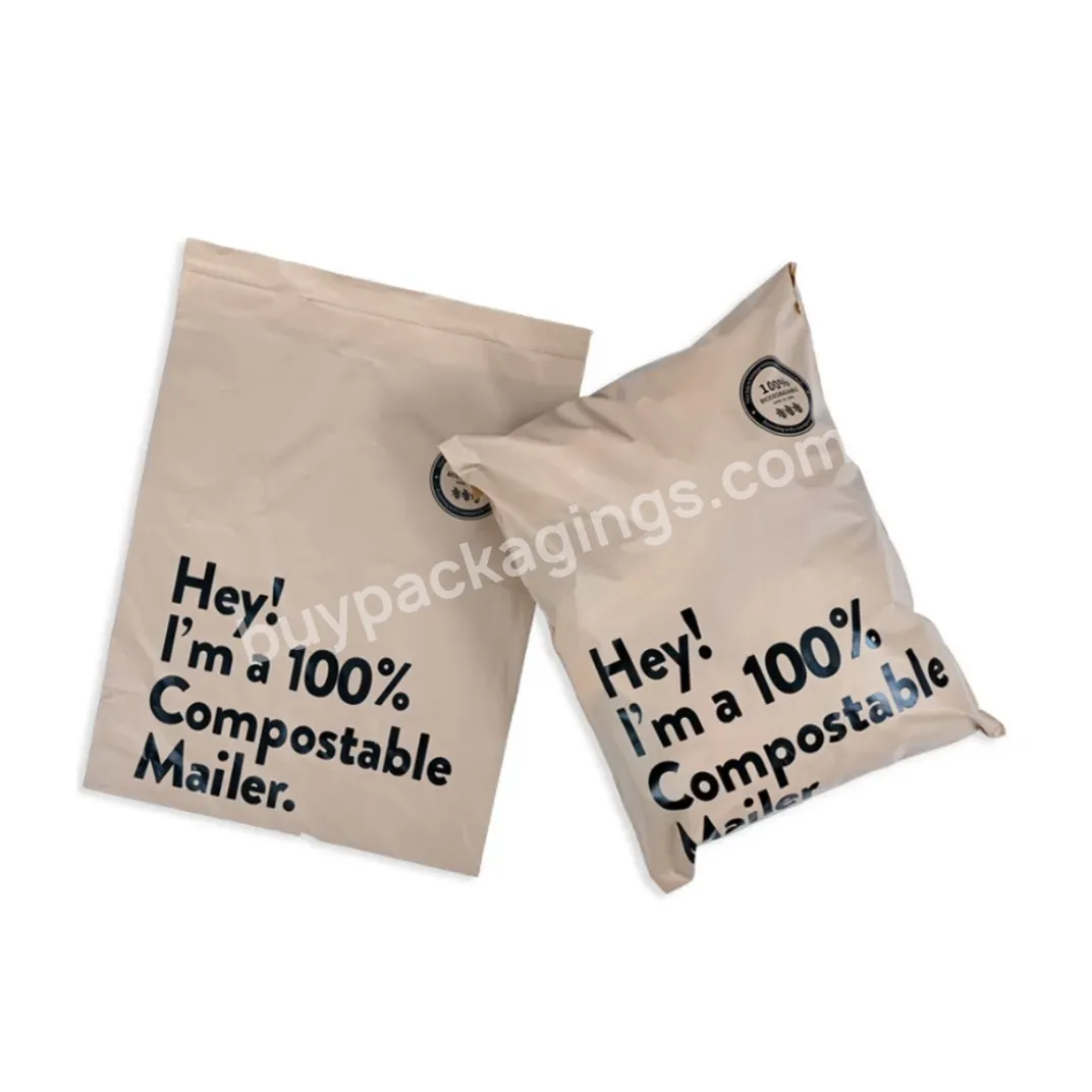 Custom Logo Printed Eco-friendly Recycled Tear-proof Postage Courier Black Shipping Mailing Bags For Clothing