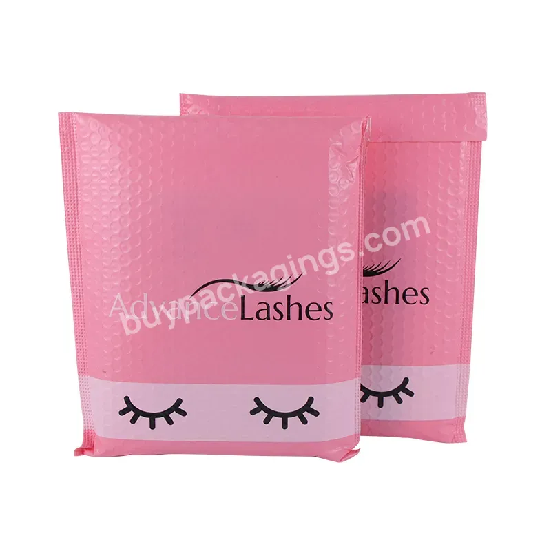 Custom Logo Printed Envelope Padded Shipping Bags 8x10 Thank You Poly Mailer Nude Light Pink Biodegradable Bubble Mailer