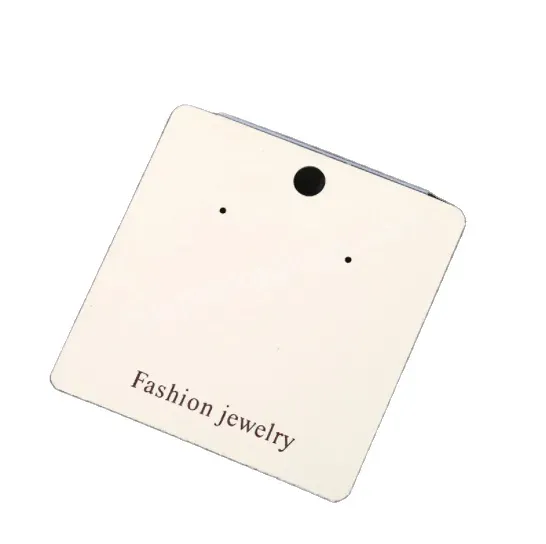 Custom Logo Printed Free Design Earring Card Pendant Necklace Ring Packaging Card Jewelry Display Card