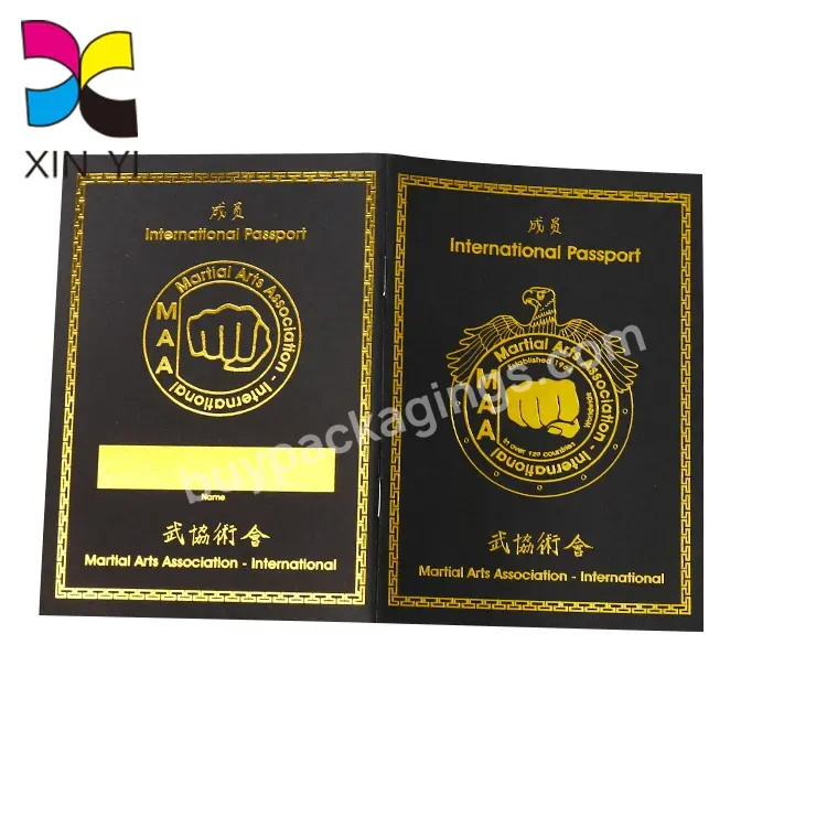 Custom Logo Printed Full Color Printing Passport Size Booklet Custom Passport Booklet
