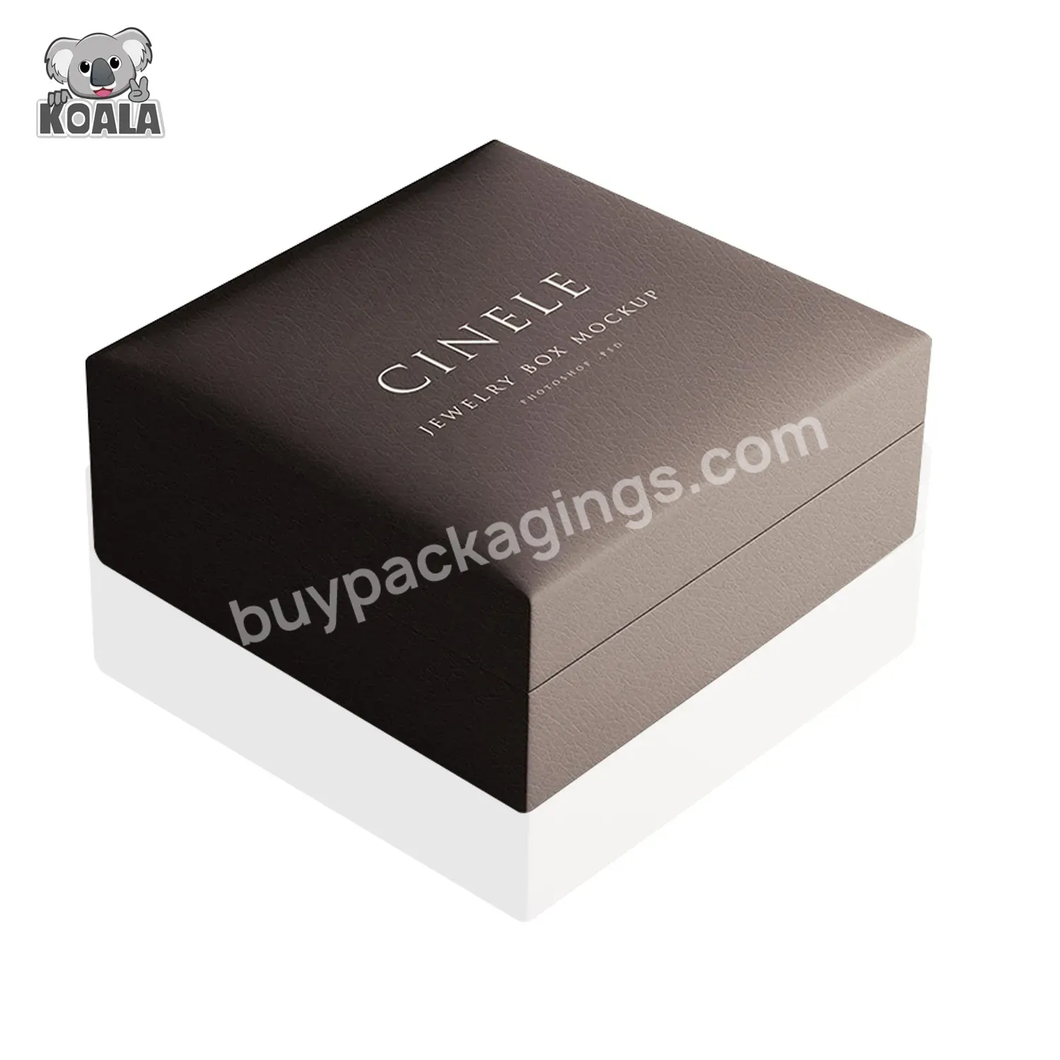 Custom Logo Printed High End Luxury Black Men Ring Foil Magnetic Black Paper Cardboard Jewelry Ring Gift Box Packaging