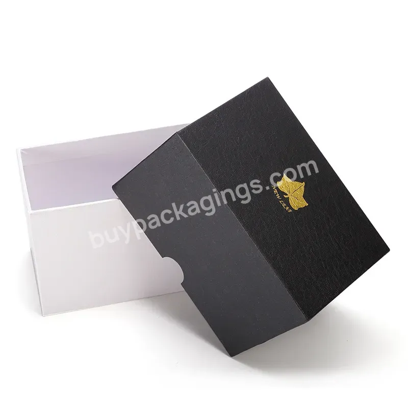 Custom Logo Printed Luxury Lingerie Clothing White Gift Box Rigid Cardboard Lid And Base Box Packaging Satin Insert For Handbag