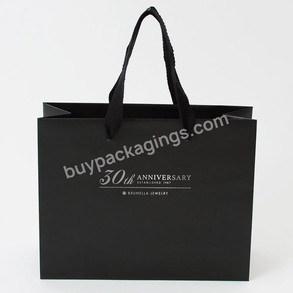 Custom Logo Printed Luxury Paper Jewellery Jewelry Bracelet Packaging Gift Shopping Bag